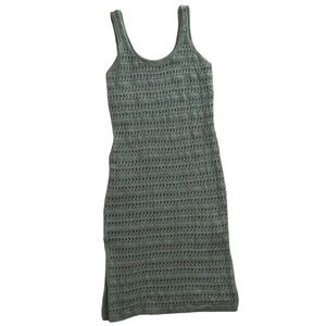 Old Navy Fitted Sleeveless Crochet Swim Cover-Up Midi Dress- size medium